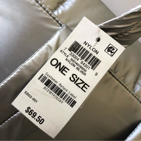 INC International Concepts Britney Nylon Backpack, Silver - Picture 6 of 9